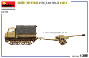 MiniArt 35485 RSO/01 Première production avec canon Pak.40 de 7,5 cm et équipage 1/35 – Bild 4