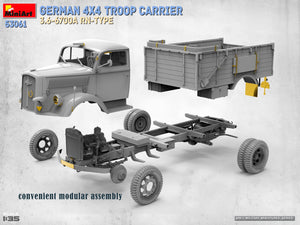 MiniArt 53061 GERMAN 4X4 TROOP CARRIER 3.6-6700A RN-TYPE 1/35 – zdjęcie 4