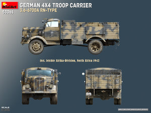 MiniArt 53061 GERMAN 4X4 TROOP CARRIER 3.6-6700A RN-TYPE 1/35 – zdjęcie 12