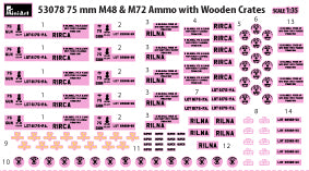 MiniArt 53078 75 mm M48 &amp;amp; M72 Ammo w/Wooden Crates 1/35 – Bild 4