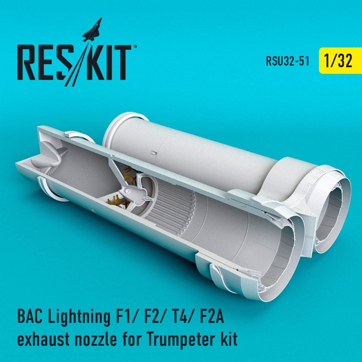 TUYAUX D'ÉCHAPPEMENT RESKIT RSU32-0051 BAC LIGHTNING F1/ F2/ T4/ F2A POUR MAILLEUR TRUMPETER 1/32