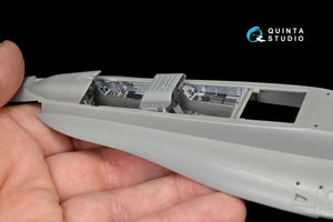 Intérieur imprimé en 3D et coloré sur papier décalcomanie Quinta Studio QD48145 F/A-18B (pour kit Kinetic) 1/48  – Bild 6