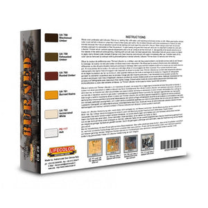 Lifecolor CS29 Acrylic paint set Burned Vehicles 6x22ml – zdjęcie 2