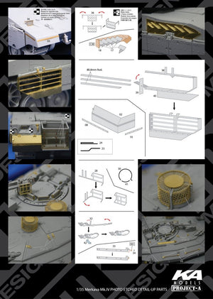 MK1 Design MM-35004 MERKAVA MK.IV PIÈCES DE DÉTAIL EN PHOTODÉCROÏDÉE – BASIQUE 1/35 – imagen 2