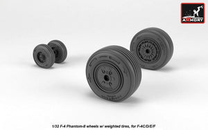 Roues Armory Models AW32307 F-4 Phantom-II avec pneus lestés, échelle 1/32 moyenne – image 2