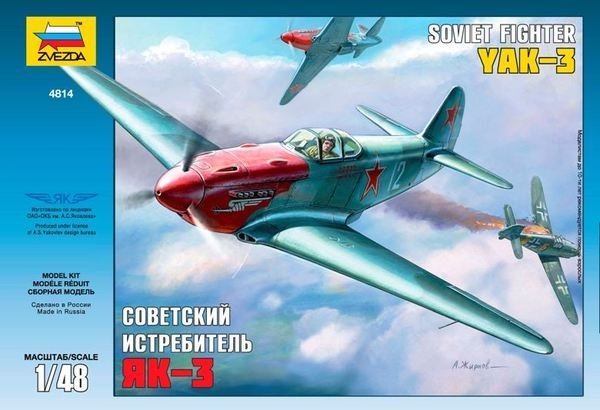 Zvezda 4814 Soviet fighter Yakovlev YAK-3 1/48