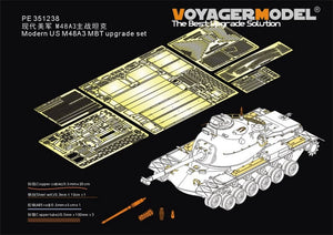 Kit de mise à niveau Voyager Model PE351238 pour char de combat principal américain moderne M48A3, compatible avec la maquette TAKOM 2162 au 1/35