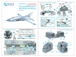 Quinta Studio QDS+32229 Tornado IDS Intérieur imprimé en 3D et coloré sur papier décalcomanie (Italeri) (Petite version) (avec pièces en résine imprimées en 3D) 1/32 – image 3