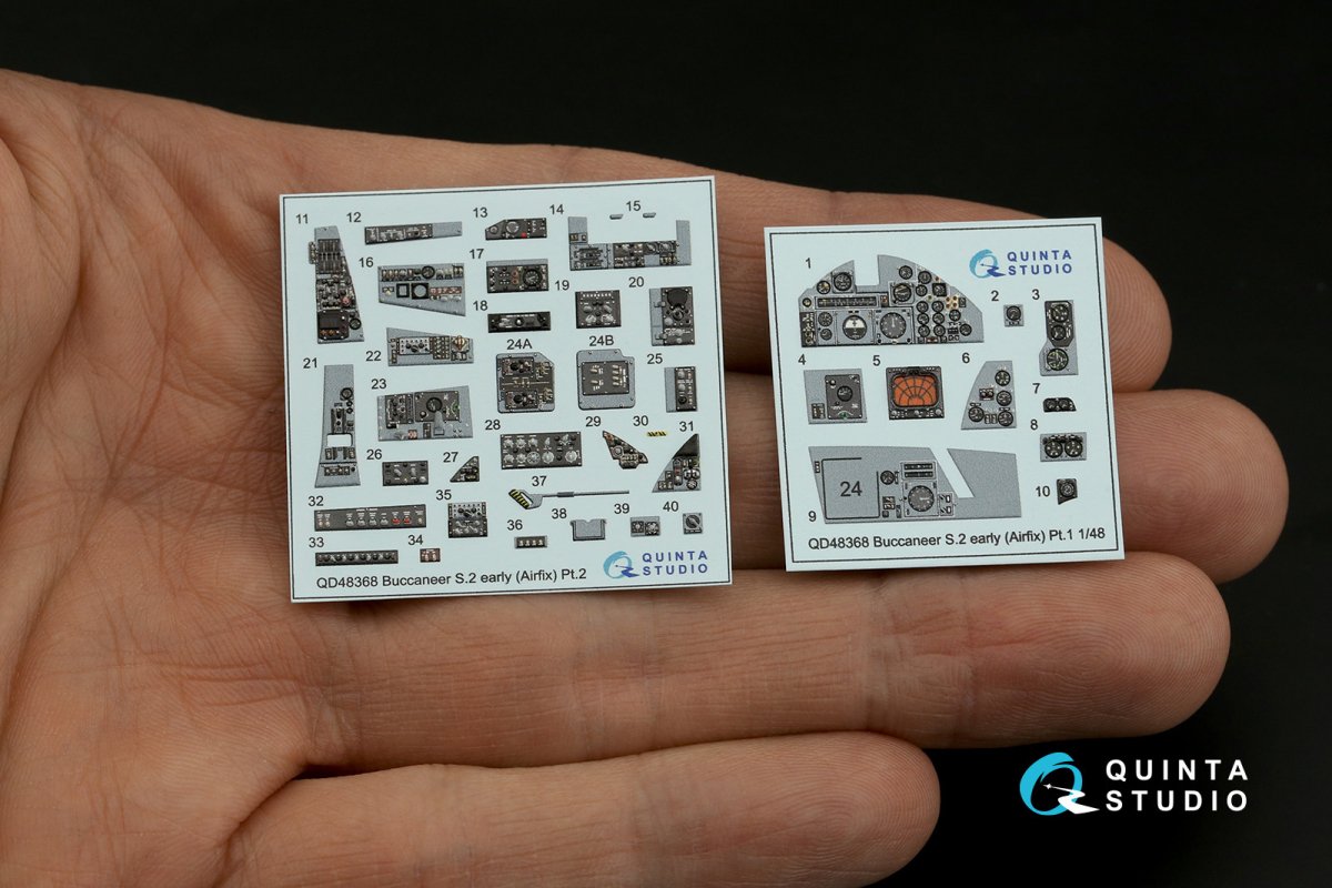 Quinta Studio QD48368 Buccaneer S.2 (première génération) - Intérieur imprimé en 3D et coloré sur papier décalcomanie (Airfix) 1/48 – image 9
