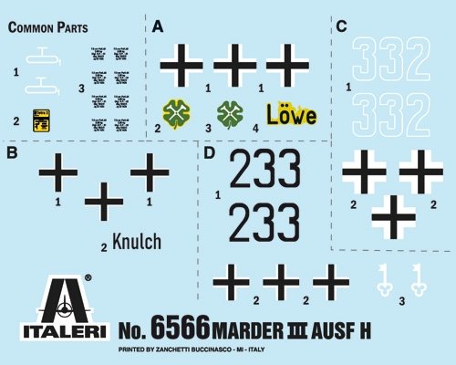 Italeri 6566 Marder III Ausf. H Sd. Kfz.138 1/35 – Bild 6