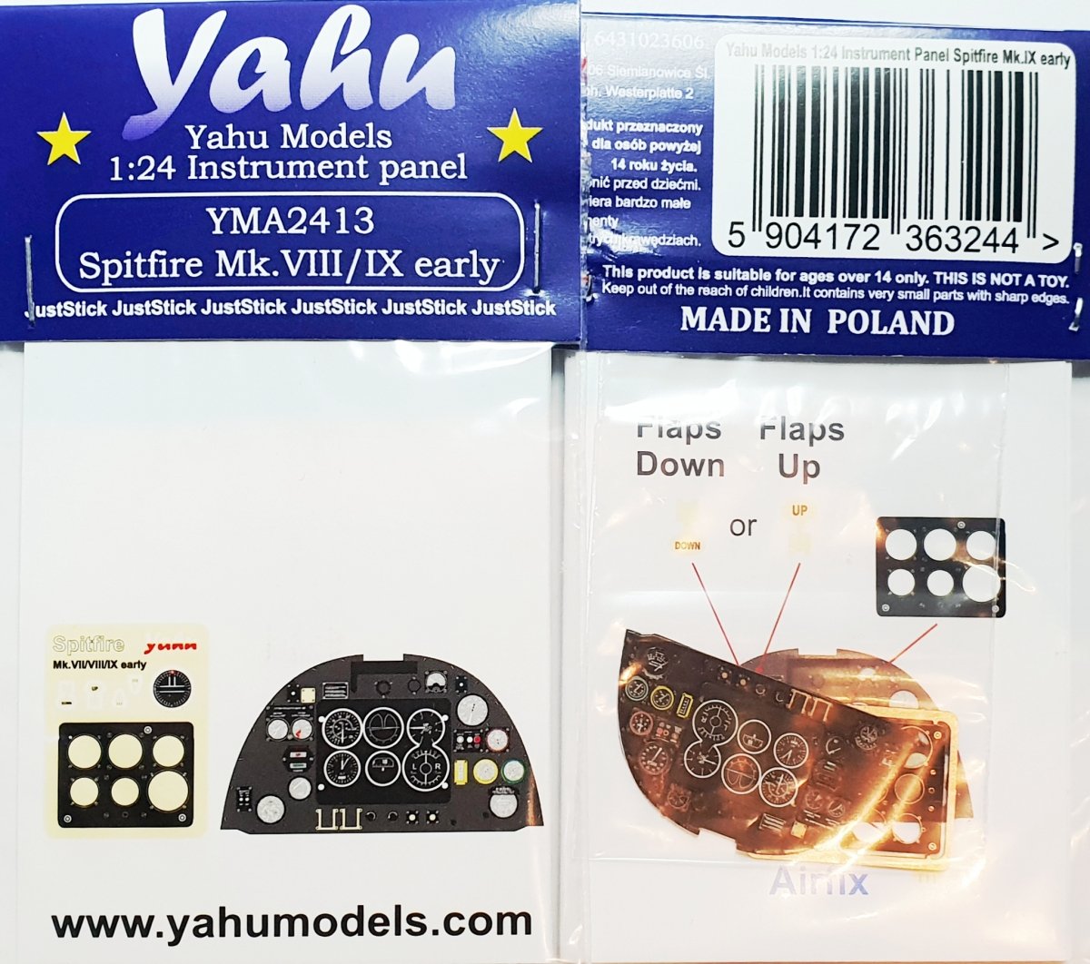 Yahu YMA2413 Spitfire IX première génération (et Mk.VII/VIII) Airfix 1/24