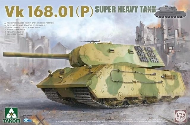 Takom 2158 VK.168.01 (P) Char super lourd 1/35