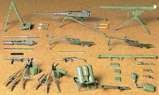 Tamiya 35121 Ensemble d&amp;#39;armes d&amp;#39;infanterie américaine (1/35) – immagine 2