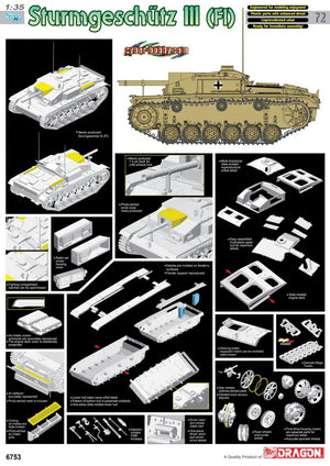 Cyber ​​​​Hobby 6753 Sturmgeschutz III FI (1/35)