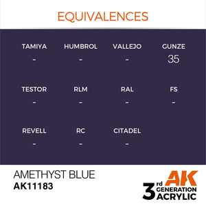 AK Interactive AK11183 AMETHYST BLUE – STANDARD 17ml – zdjęcie 3