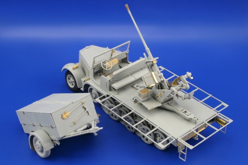 Édouard 36104 Sd. Kfz.7/2 (début) Flak 37 37mm 1/35 Trumpeter  – immagine 6