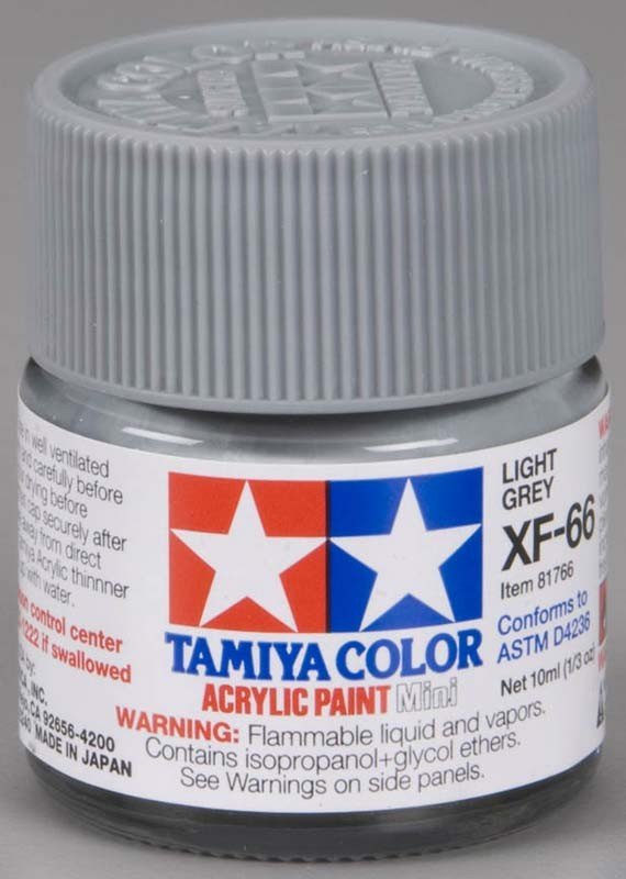Peinture acrylique Tamiya XF66 Gris clair (81766) 10 ml – image 2