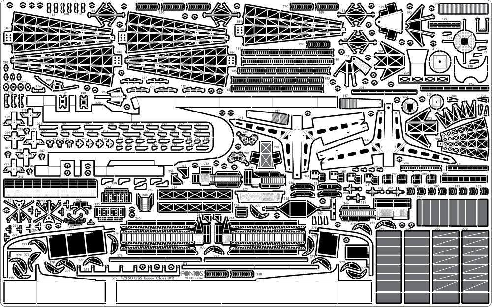 Pontos 35004F1 USS CV-10 Yorktown 1944 Detail Up Set 1/350 – zdjęcie 13