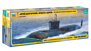 Zvezda 9061 Sous-marin nucléaire balistique russe de classe Borey &amp;quot;Yury Dolgorukiy&amp;quot; 1/350