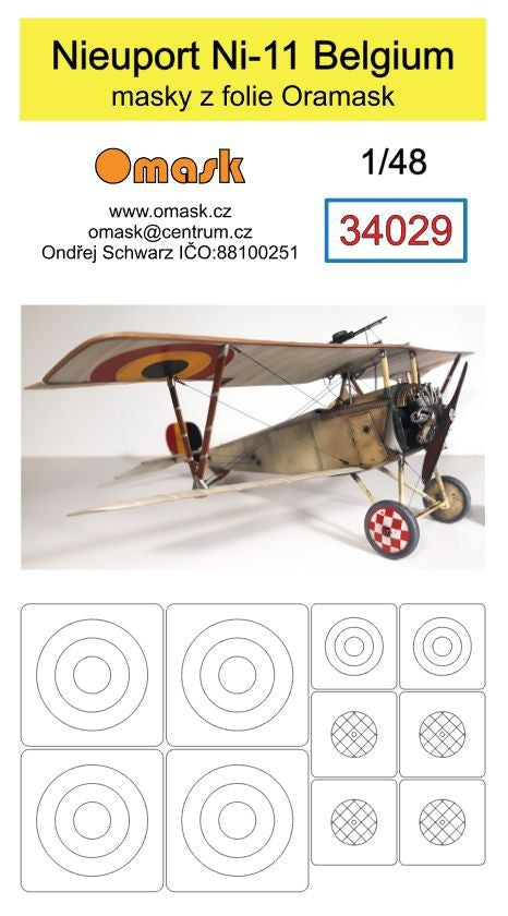 Omask 34029 Nieuport Ni-11 Belgique 1/48