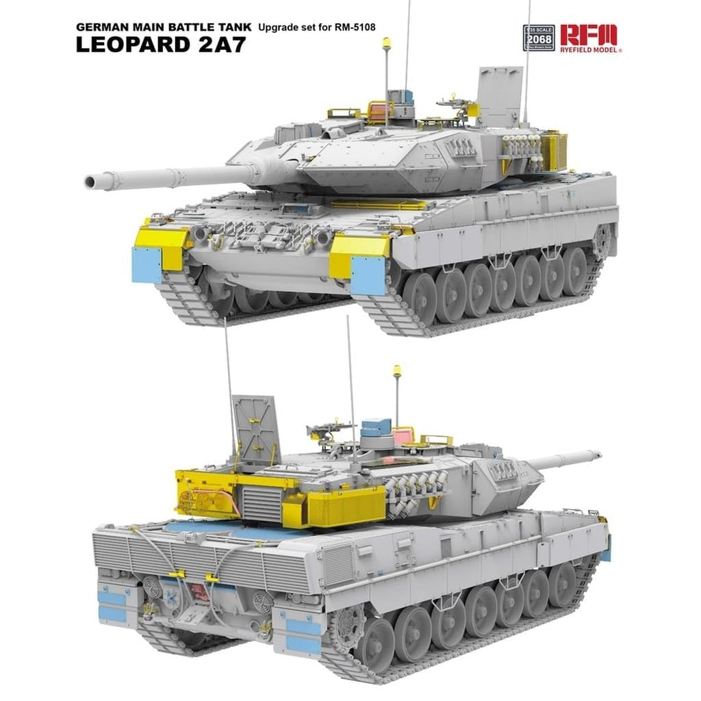 Kit d&amp;#39;amélioration Rye Field Model 2068 pour char de combat principal allemand Leopard 2 A7 (RFM 5108, échelle 1/35) – Bild 2