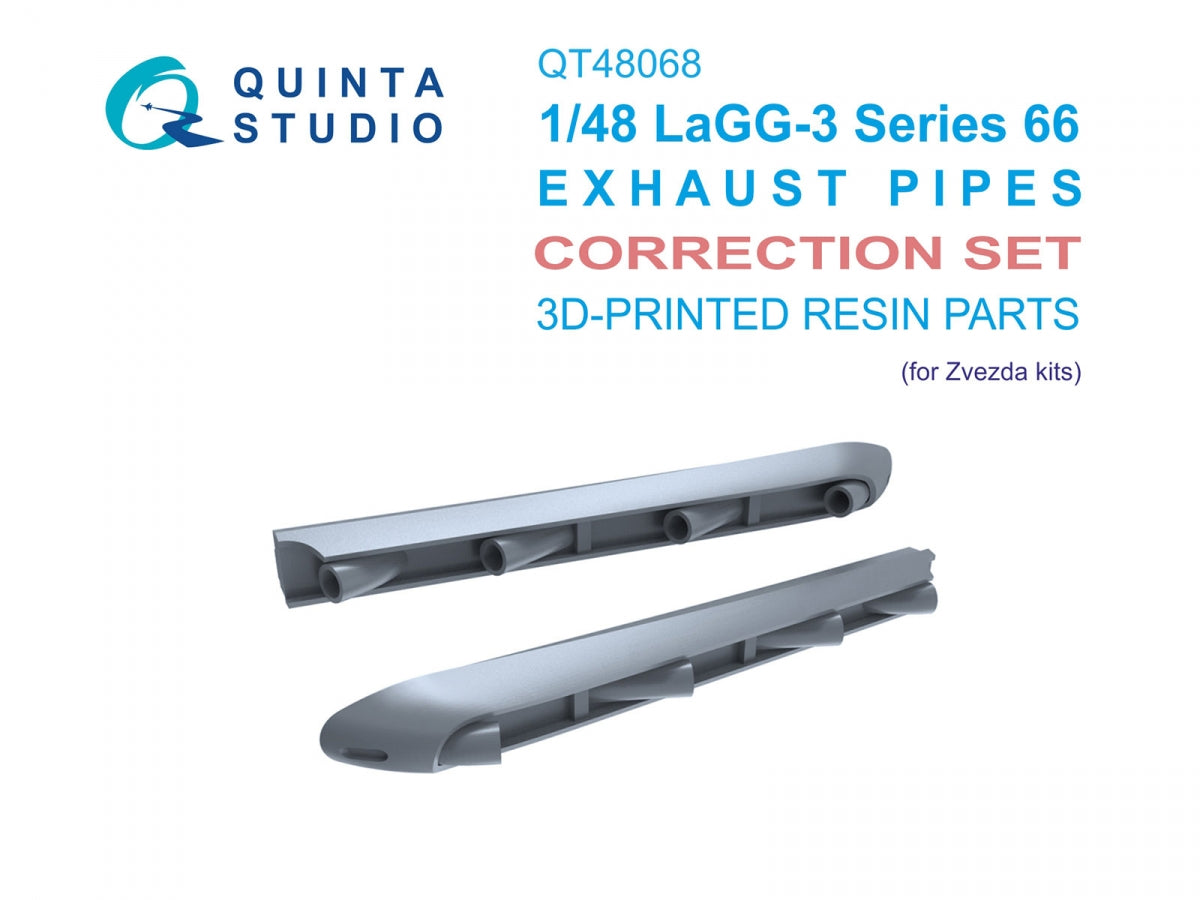 Quinta Studio QT48068 LaGG-3 série 66 Tuyaux d'échappement (Zvezda) 1/48 