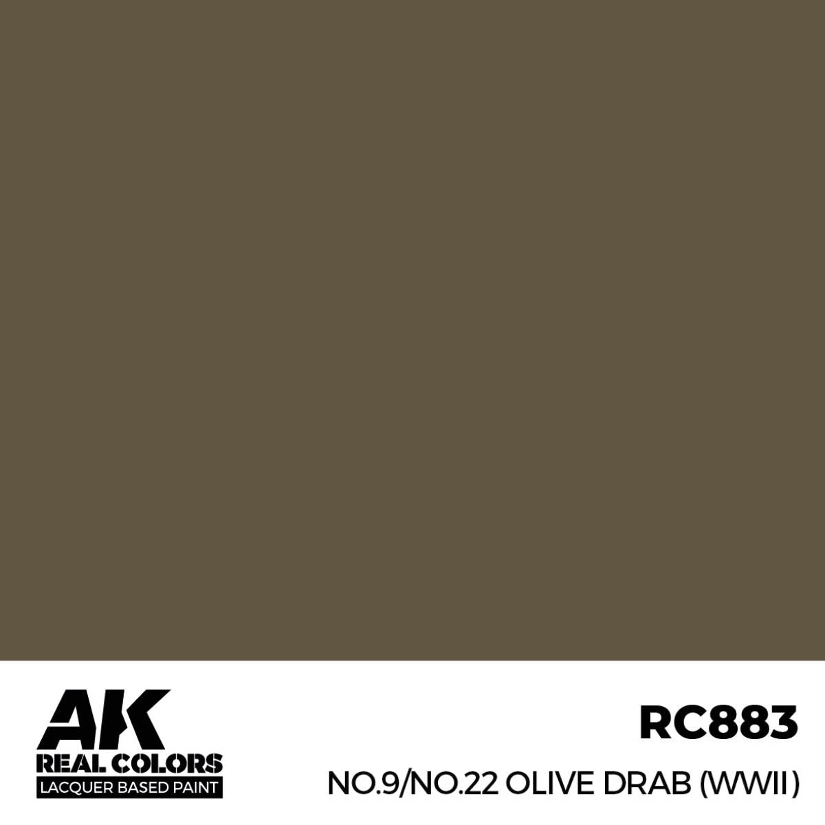 AK Interactive RC883 n° 9/n° 22 Vert olive (Seconde Guerre mondiale) 17 ml