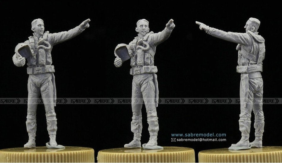 Sabre 4801 U.S.Navy F-14A &amp;quot;Tomcat&amp;quot; Pilot Team (1980s) 1/48 – zdjęcie 3