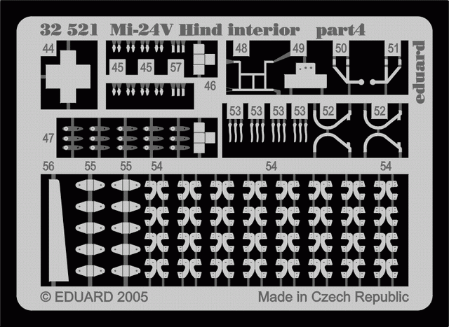 Eduard 32521 Mi-24V Hind intérieur 1/35 TRUMPETER – image 4