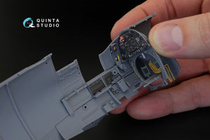 Intérieur du Spitfire Mk.IX imprimé en 3D et coloré sur papier décalcomanie Quinta Studio QD32018 (pour maquette Tamiya) au 1/32 – immagine 9