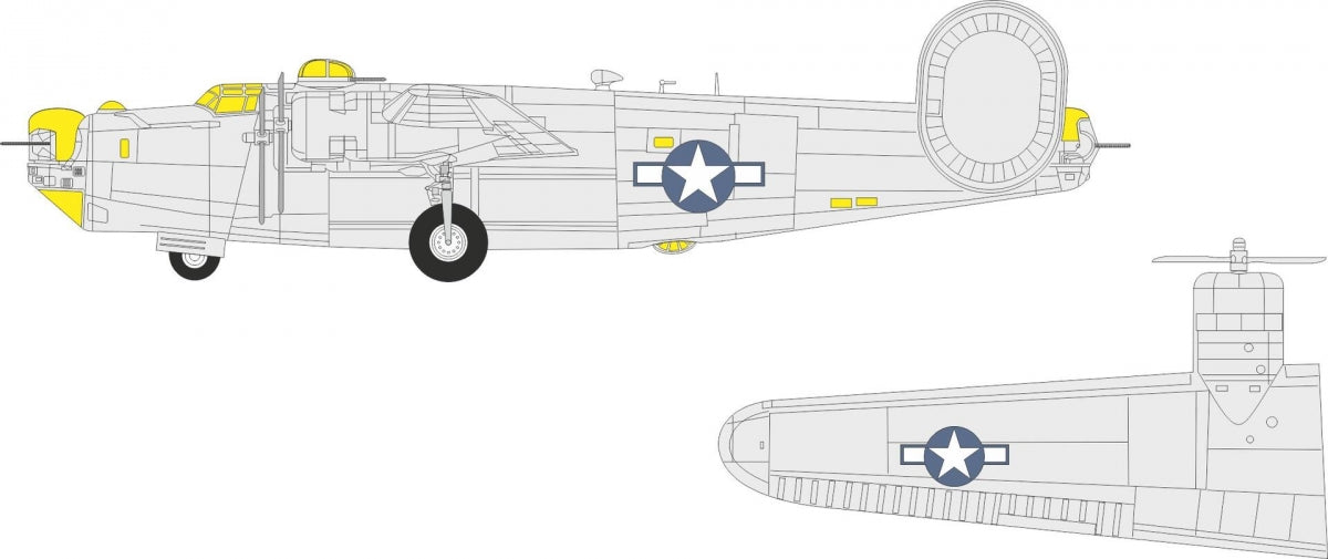Eduard CX696 B-24J US national insignia HASEGAWA 1/72