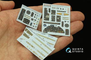 Intérieur imprimé en 3D et coloré sur papier décalcomanie Quinta Studio QD32166 Do 335A-12 (Zoukei-Mura) 1/32 – immagine 18