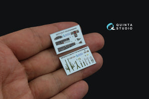 Quinta Studio QD72105 F-104J 3D-Printed &amp;amp; coloured Interior on decal paper (Hasegawa) 1/72 – zdjęcie 5