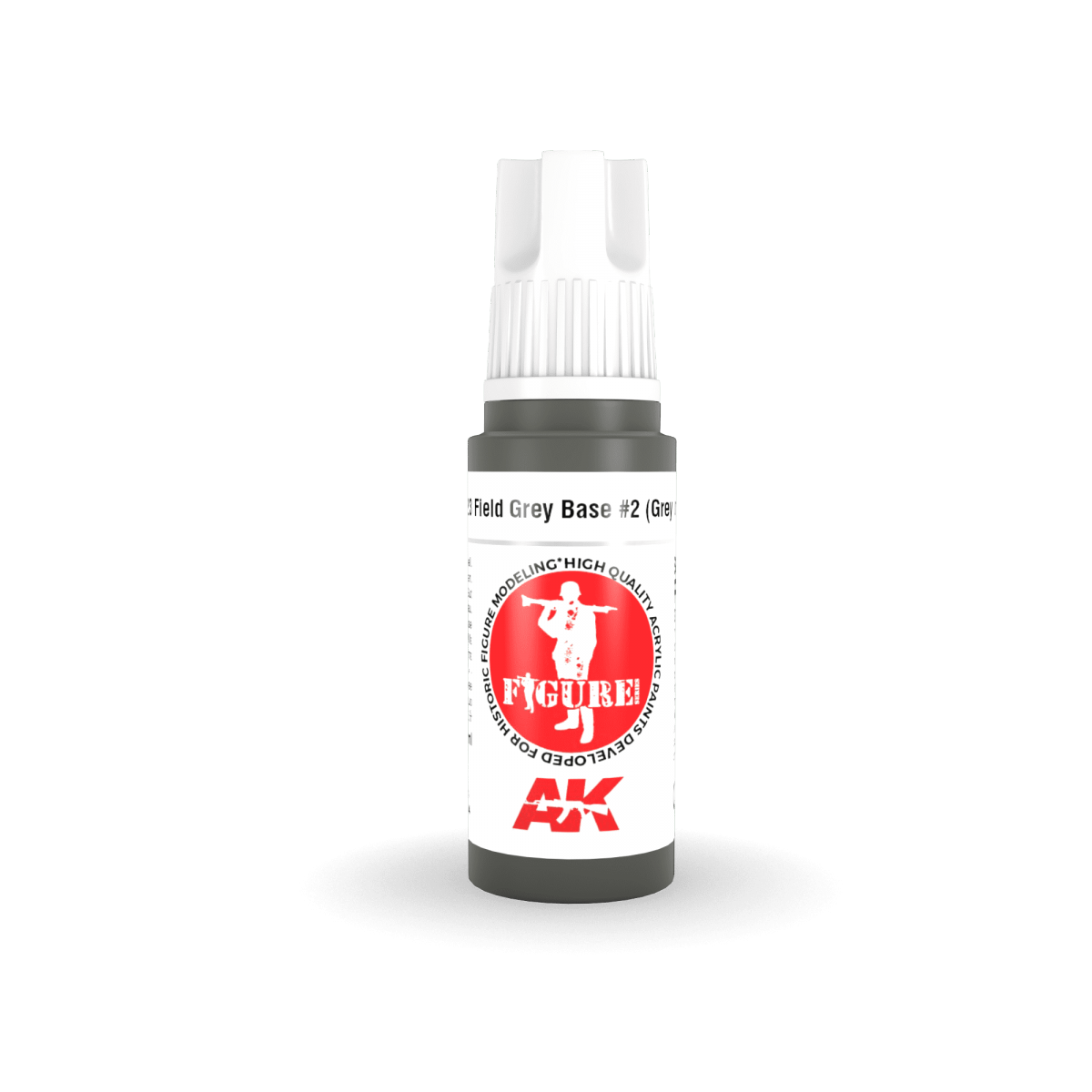 AK Interactive AK11423 Base Gris Field n° 2 (Gris Uniforme) 17 ml – imagen 2