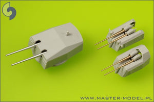 Master SM-200-007 German battleship Bismarck - secondary and heavy AA armament barrels - 15cm (12 pcs), 10,5 cm (16 pcs) – zdjęcie 2