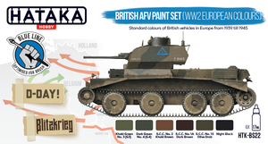 Hataka HTK-BS22 BLUE LINE – Coffret de peinture pour véhicules blindés britanniques (couleurs européennes de la Seconde Guerre mondiale) 6 x 17 ml – image 2
