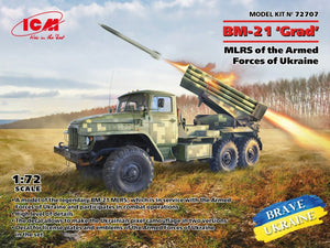 ICM 72707 BM-21 Grad MLRS des Forces armées ukrainiennes 1/72