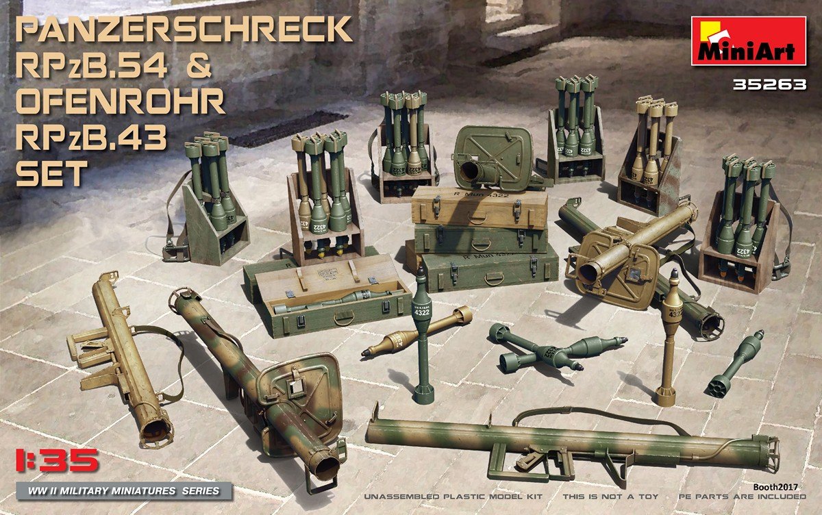 MiniArt 35263 PANZERSCHRECK RPzB.54 &amp; OFENROHR RPzB.43 SET (1/35)