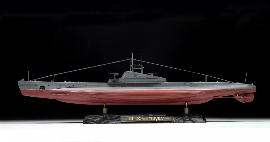 Zvezda 9041 Sous-marin soviétique de la Seconde Guerre mondiale SHCHUKA (SHCH) classe 1/144 – Bild 6