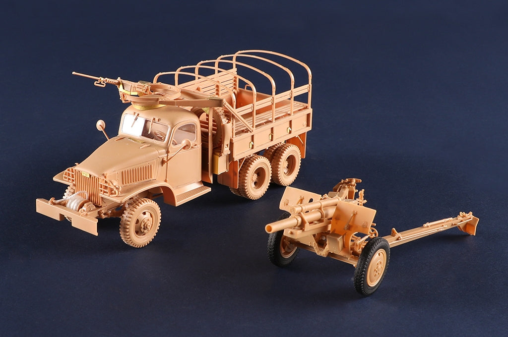 J&amp;#39;adore le kit 63567 CCKW-352 avec obusier M2A1 de 105 mm - Version tourelle mitrailleuse 1/35 – image 14