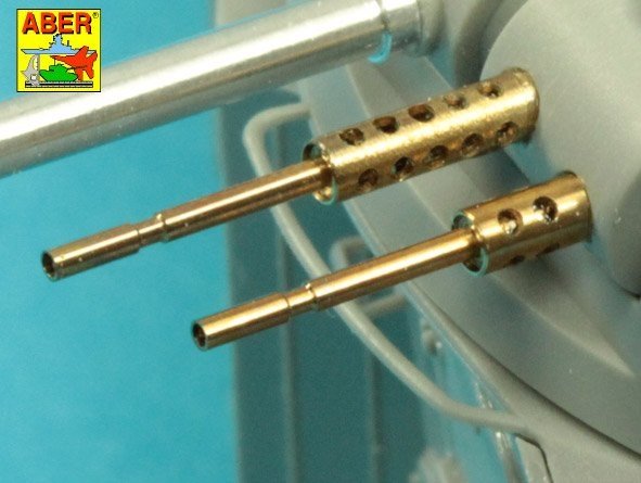 Armement Aber 35L-274 pour automitrailleuse légère française AML-60-7 : 2 canons Macxhine de 7,62 mm, 1 mortier de 90 mm à l&amp;#39;échelle 1/35. – immagine 3