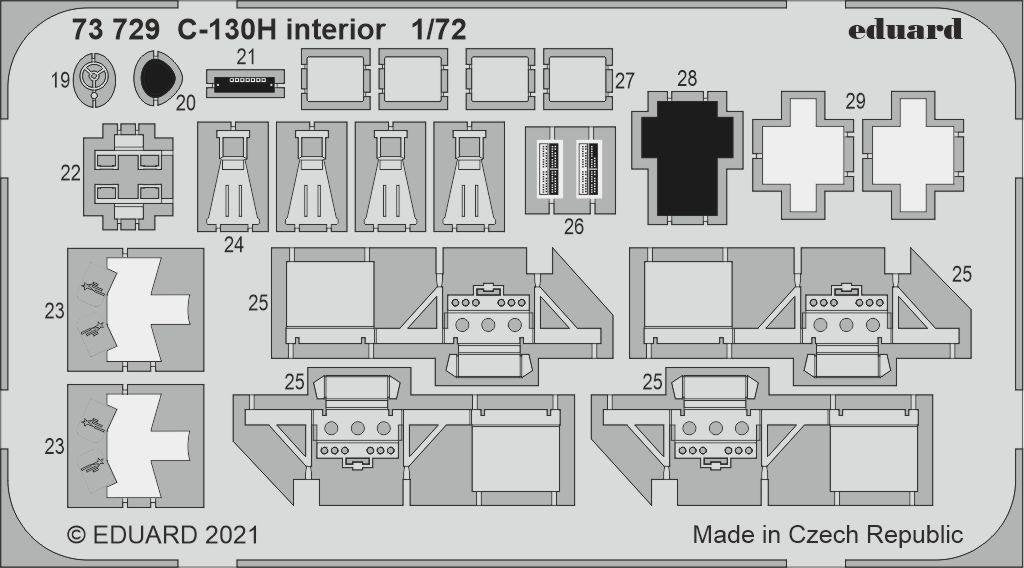 Eduard 73729 Intérieur C-130H pour Zvezda 1/72 – immagine 2