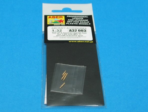 Aber A32003 Jeu de 4 embouts de canon pour mitrailleuses d&amp;#39;avion allemandes MG 17 de 7,92 mm (1/32) – Bild 3