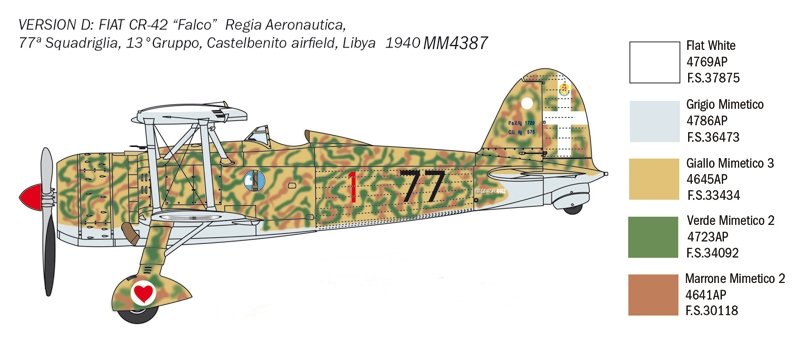 Italeri 2801 FIAT CR.42 Falco 1/48 – image 10