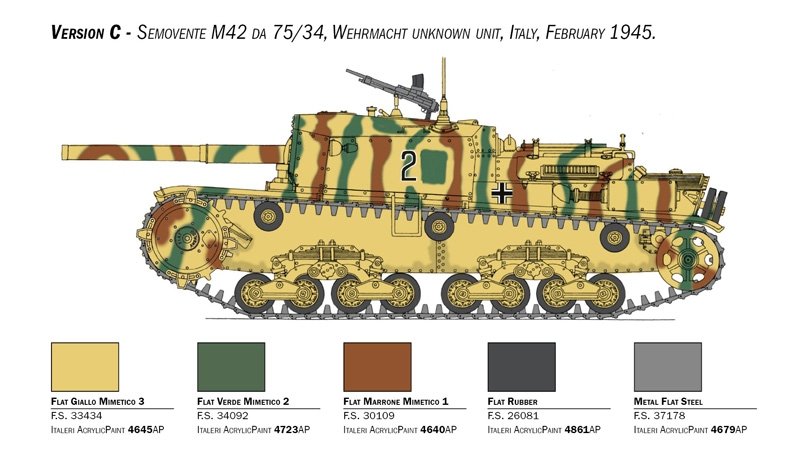 Italeri 6584 Semovente M42 de 75/34 1/35 – imagen 7