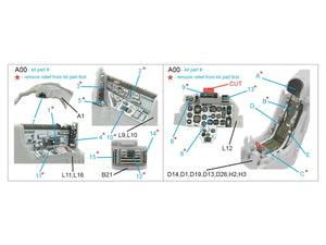 Intérieur imprimé en 3D et coloré sur papier décalcomanie Quinta Studio QD72072 MiG-29A OTAN (GWH) 1/72 – image 2