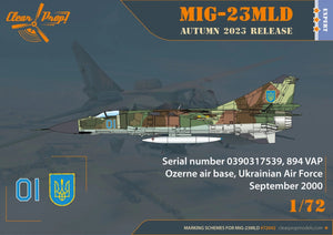 Propulseur transparent ! CP72042 MiG-23MLD Le dernier Flogger ukrainien - KIT EXPERT 1/72 – image 4