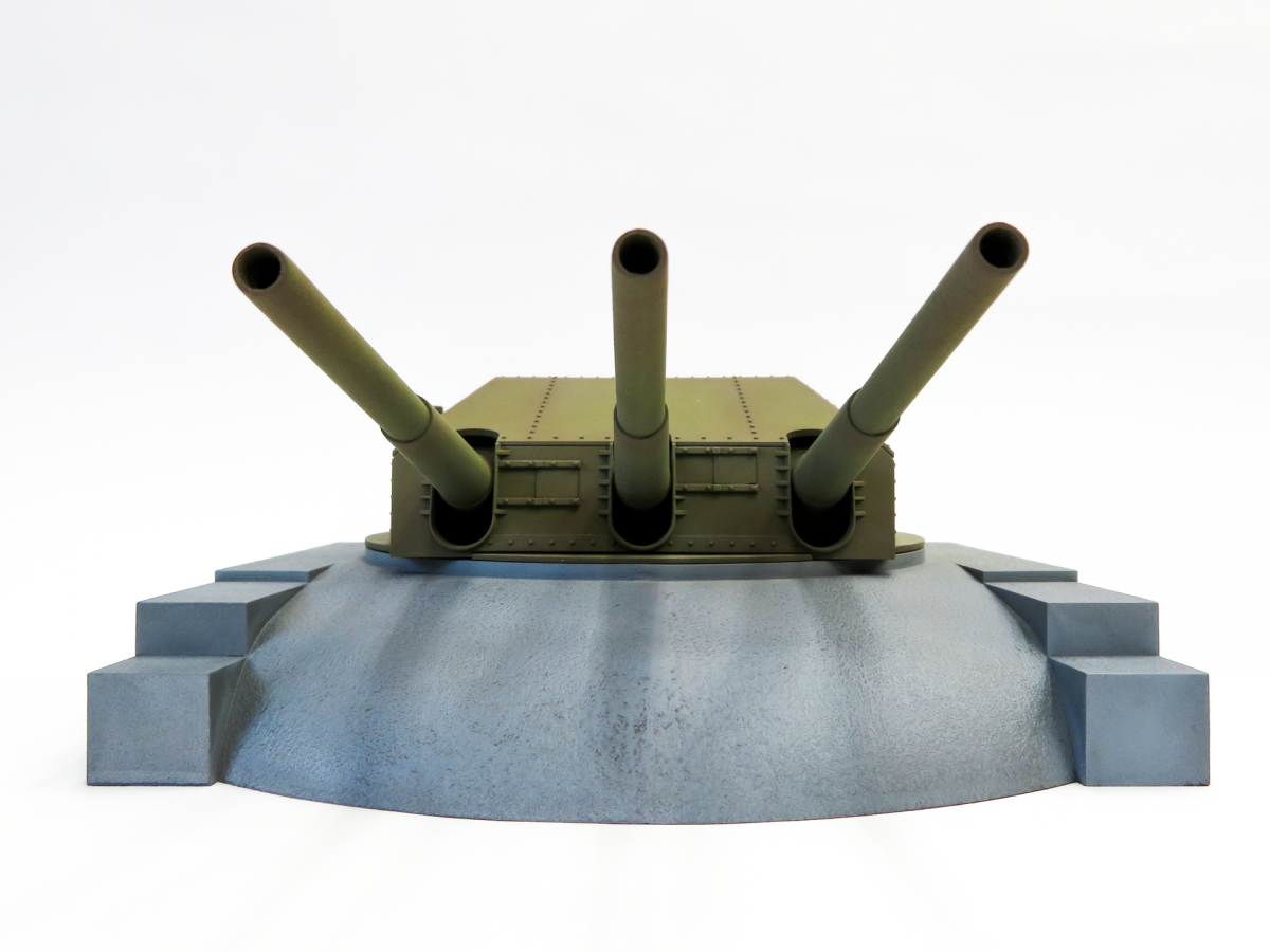 Modelcollect UA72344 Site d&amp;#39;artillerie côtière du fort Austratt, tourelle triple de 28 cm, Caesar 1/72 – image 4