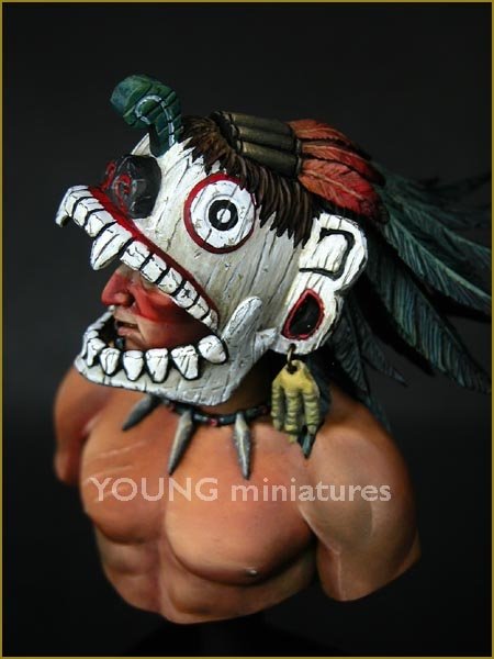 Young Miniatures YH1819 Guerrier aztèque 1/10 – immagine 6