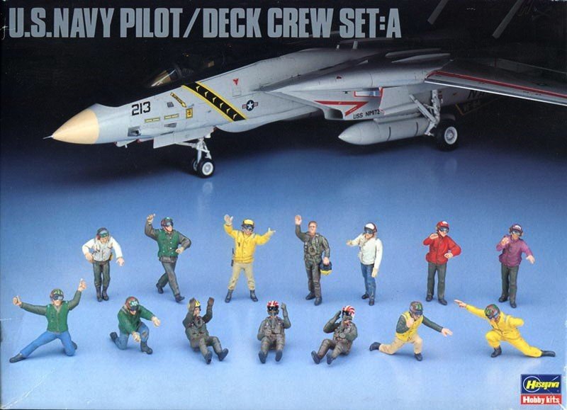 Hasegawa X48-6 US NAVY PILOT DECK CREW SET C (1/48)
